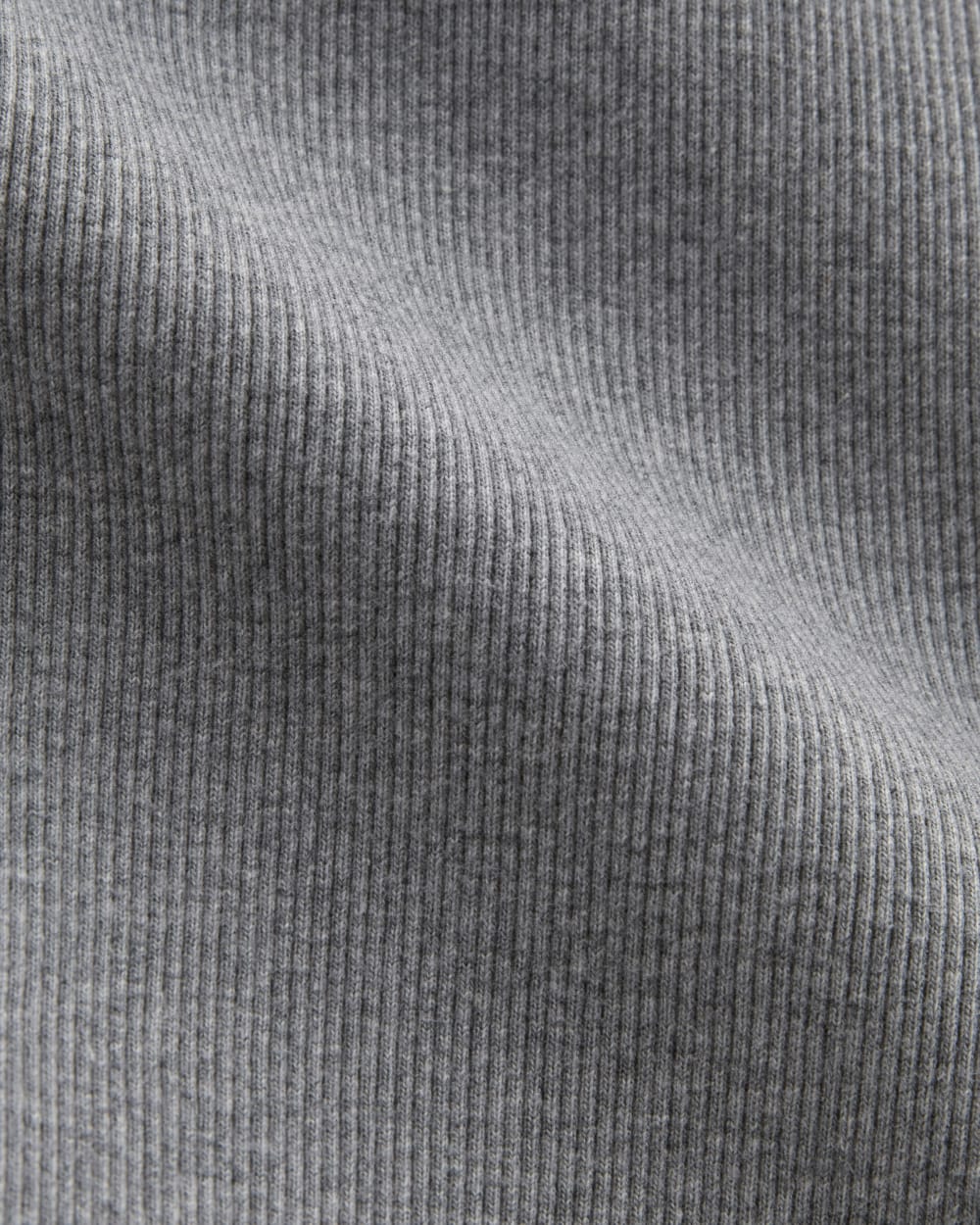 The Selfie Cardigan in Mid Heather Grey — detail view