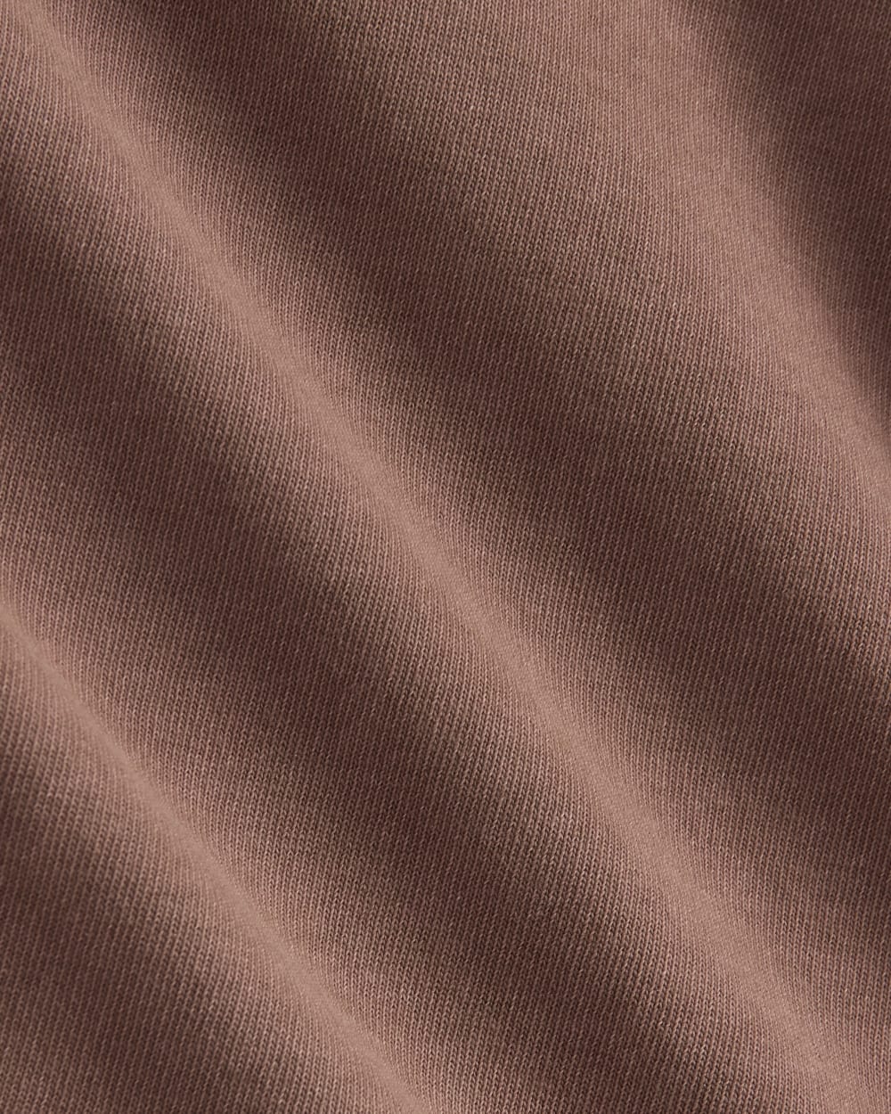 The Off-Duty Long-Sleeve Tee in Brown Garment Dye — detail view