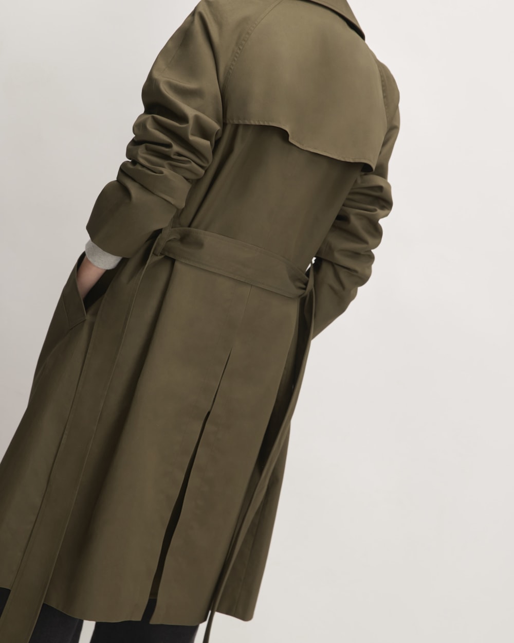 The Trench Coat in Beech — detail view