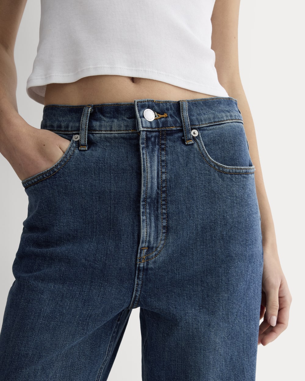 The Way-High® Sailor Jean in Deep Blue — detail view