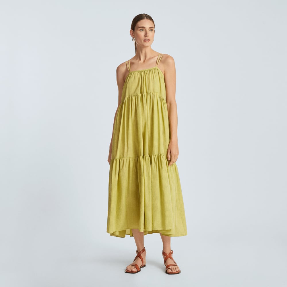 The Billow Tiered Maxi Dress in Pickled Pepper Plaid — alternate view