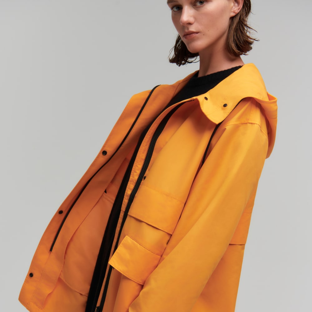 The Anorak in Turmeric — detail view