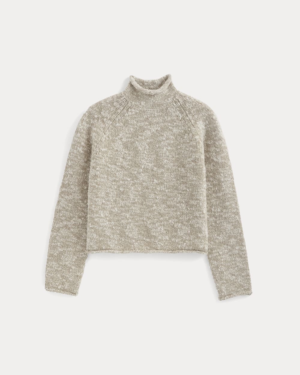 Rollneck Sweater in Bone/Trench Coat Twist — alternate view