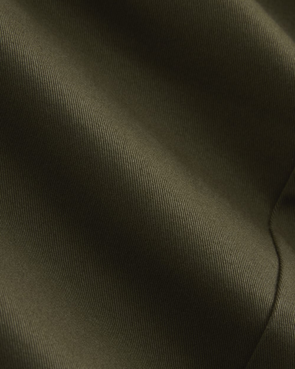 Seamed Balloon Pant in Olive Night — detail view