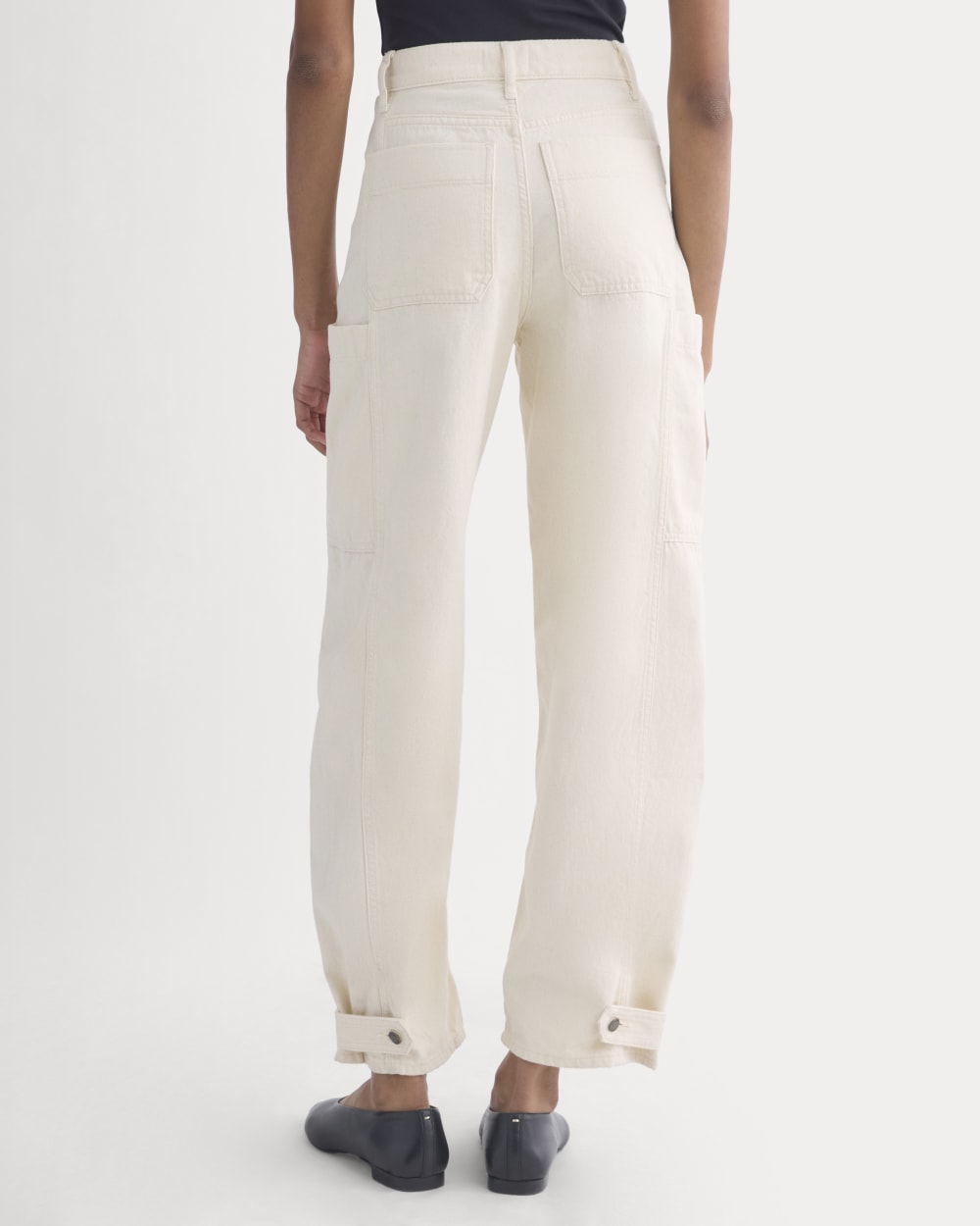 The Way-High® Utility Jean in Ecru — detail view