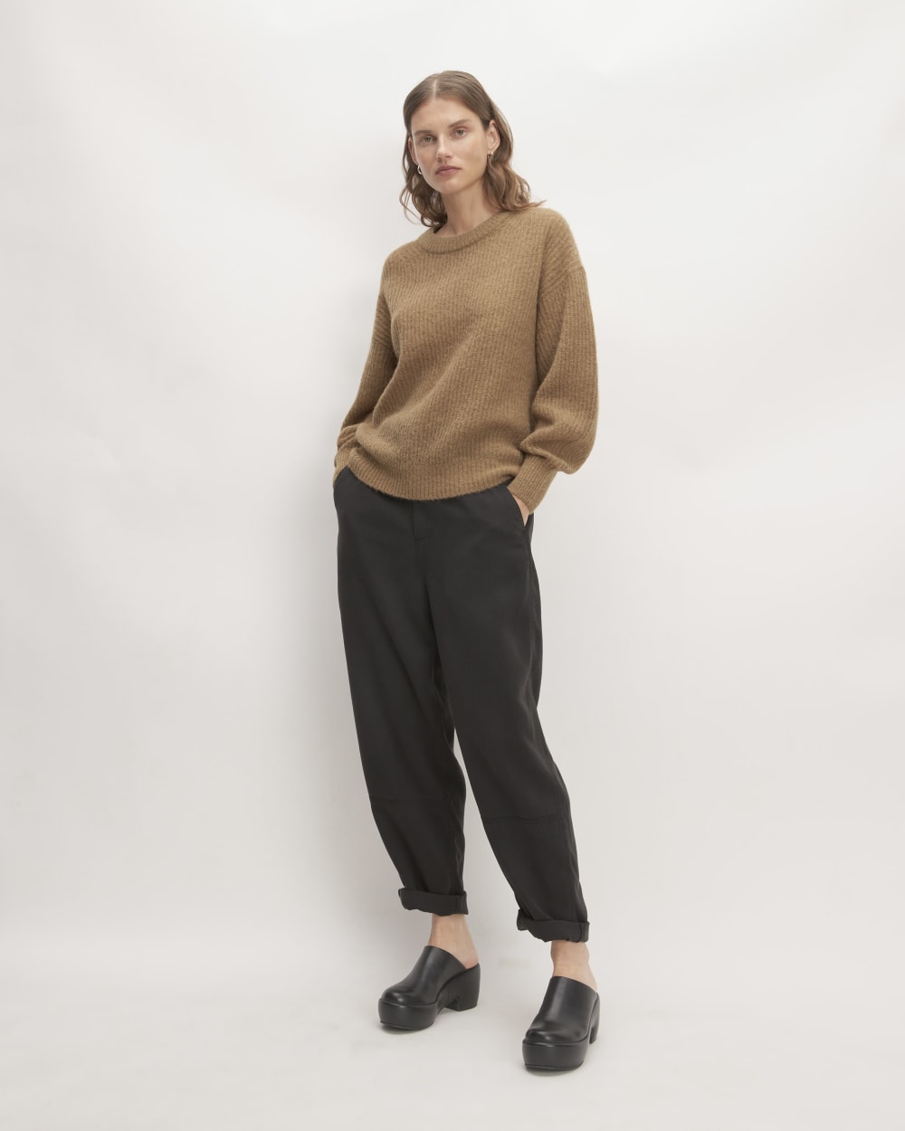 The Cocoon Crew in Alpaca in Tiger's Eye — detail view