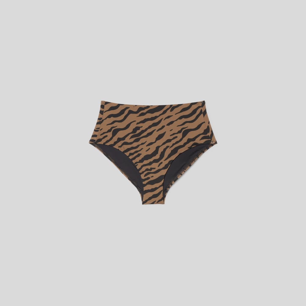 The High-Rise Hipster Bottom in Tiger Stripe Toasted Coconut — alternate view