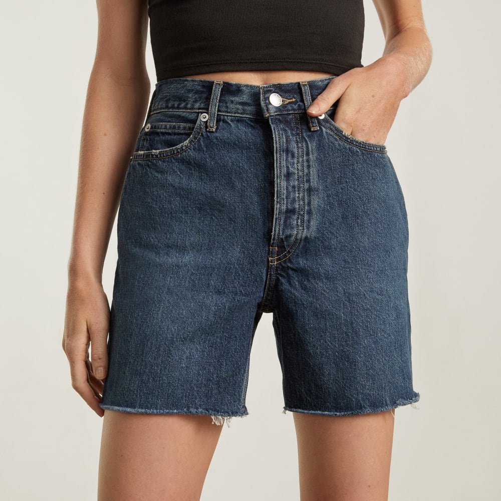 The Way-High® Jean Short in Waterfall — detail view
