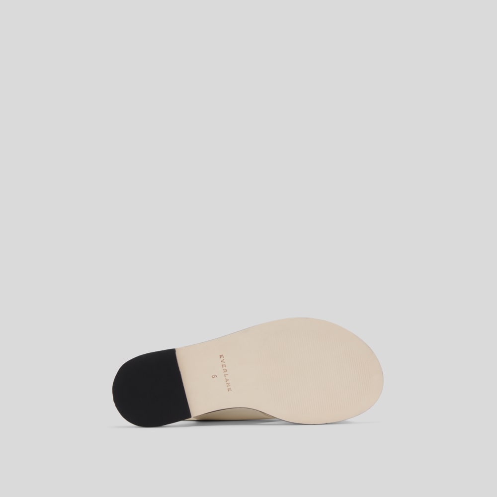 The City Crossover Sandal in Parchment — detail view