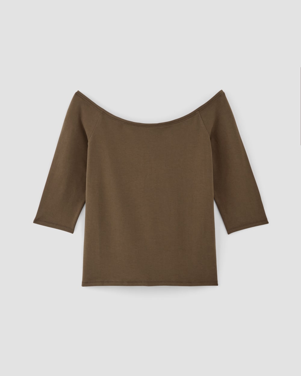 The Form Off-Shoulder Top in Cocoa — alternate view