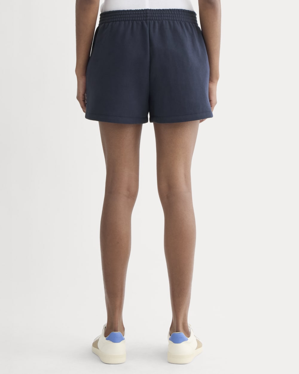 The Off Duty French Terry Short in Navy — detail view