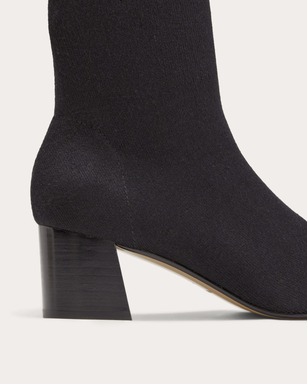 The Day Boot in ReKnit in Black — detail view