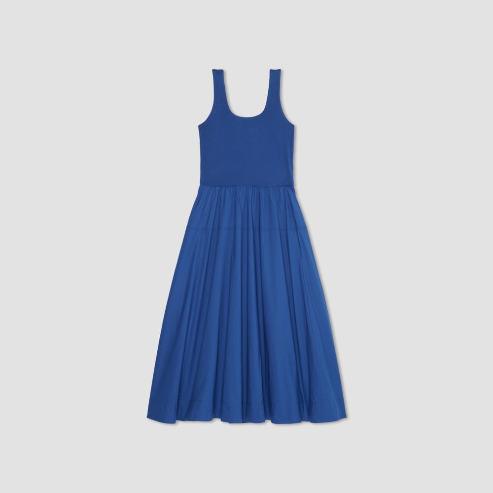 The Riviera Dress in Mazarine Blue — alternate view