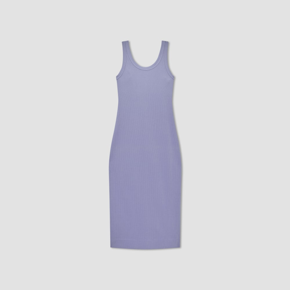 The ’90s Rib Dress in Cornflower Blue — alternate view