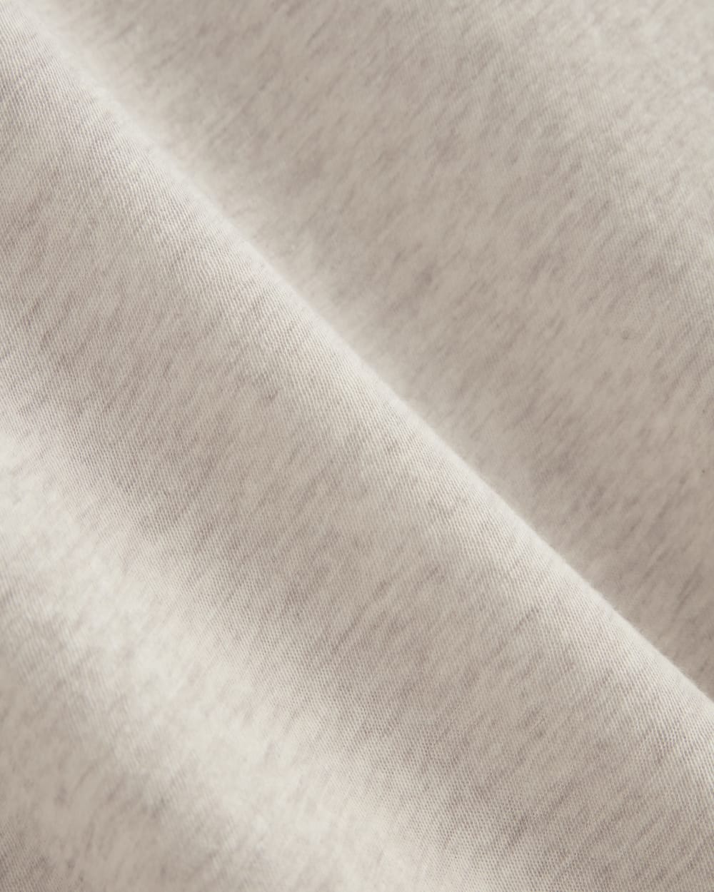 The Air Tee in Heathered Oat — detail view