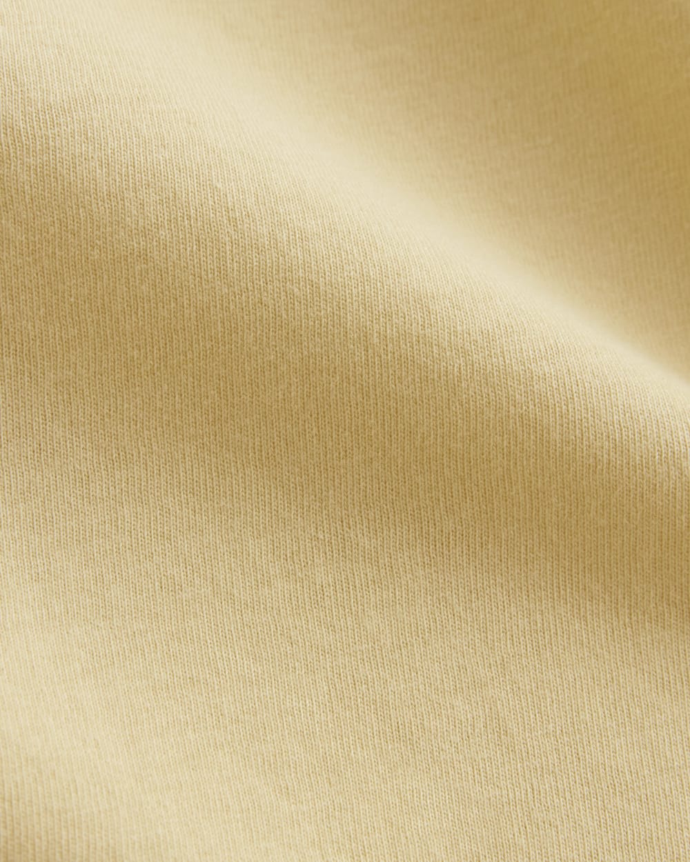 The Box-Cut Tee in Essential Cotton in Banana Crepe — detail view