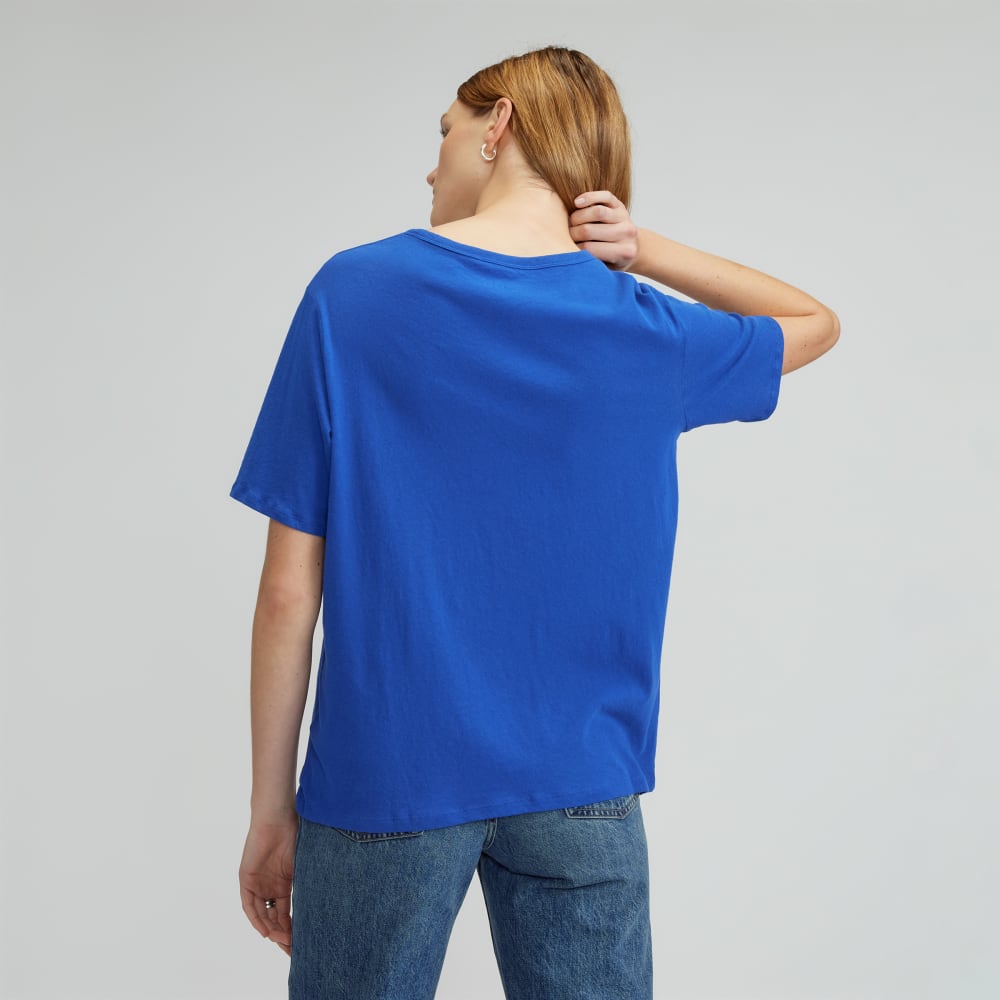 The Air Tee in Mazarine Blue — detail view