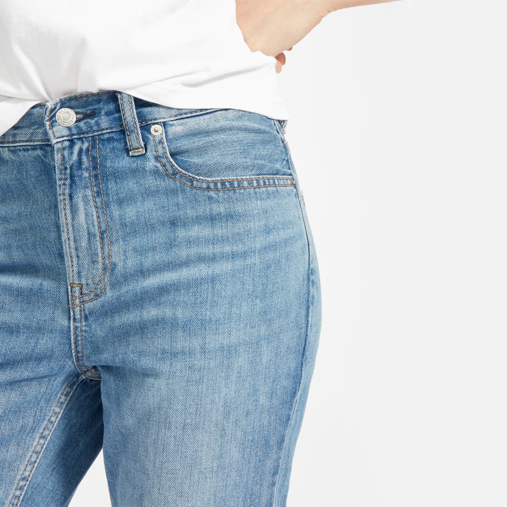 The Super-Soft Relaxed Jean in Vintage Light Blue — detail view