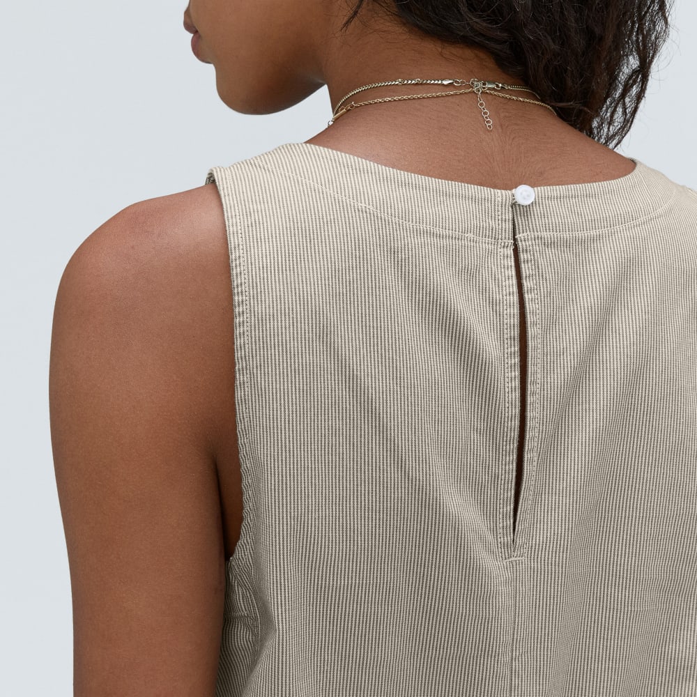 The Easy Shell Top in Beech / Canvas Tan — detail view