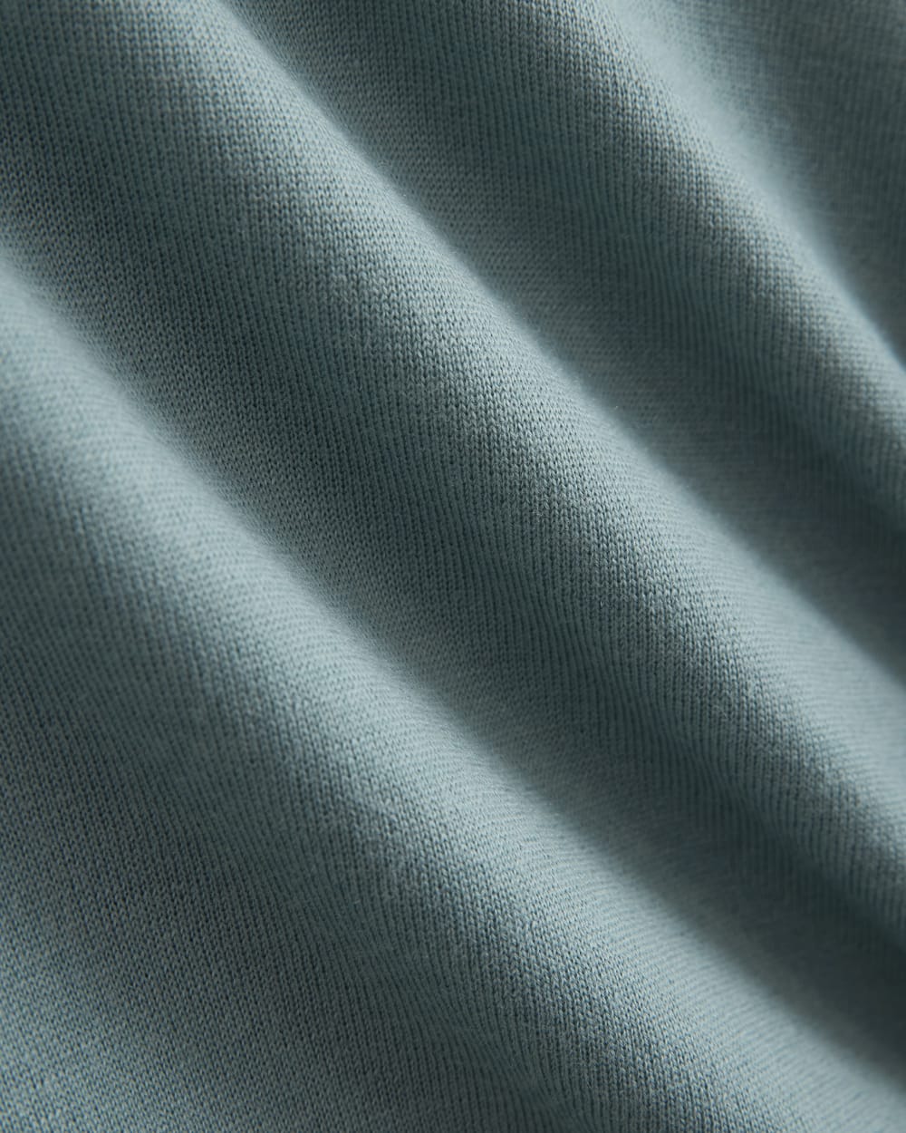 Oversized Polo in Ultrafine Merino in Gray Mist — detail view