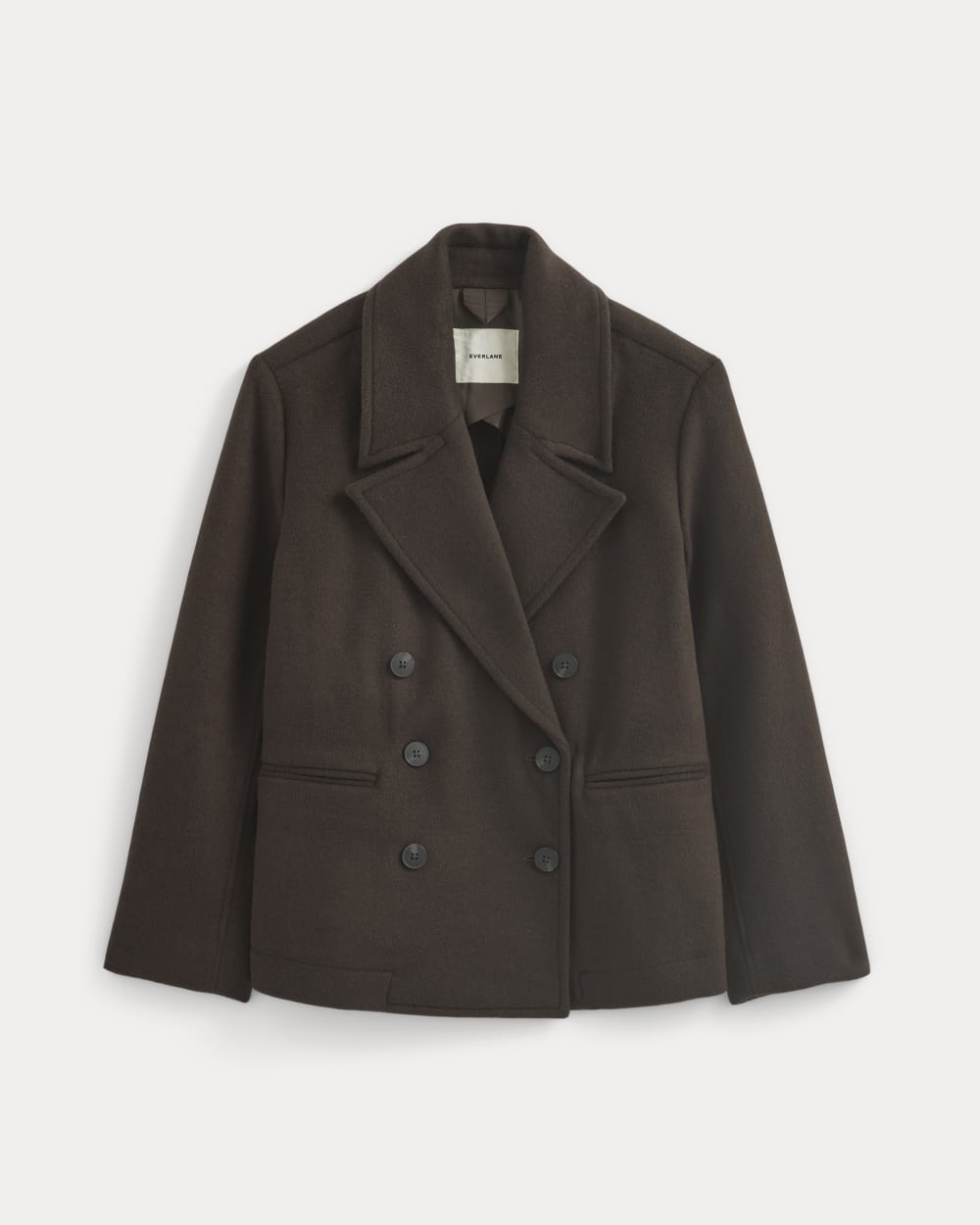 ReWool Short Peacoat in Dark Chocolate — alternate view