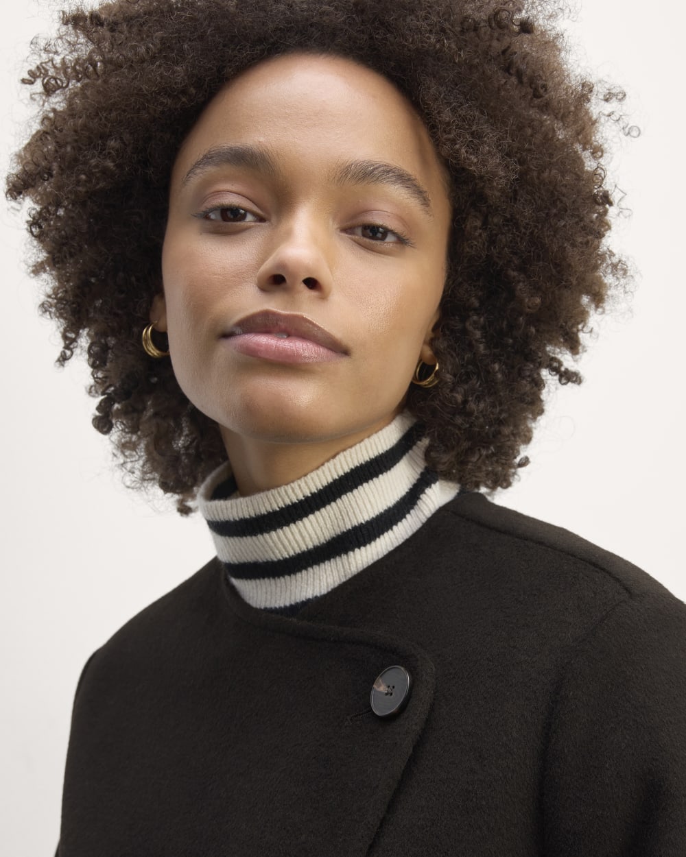 The October Coat in Black — detail view