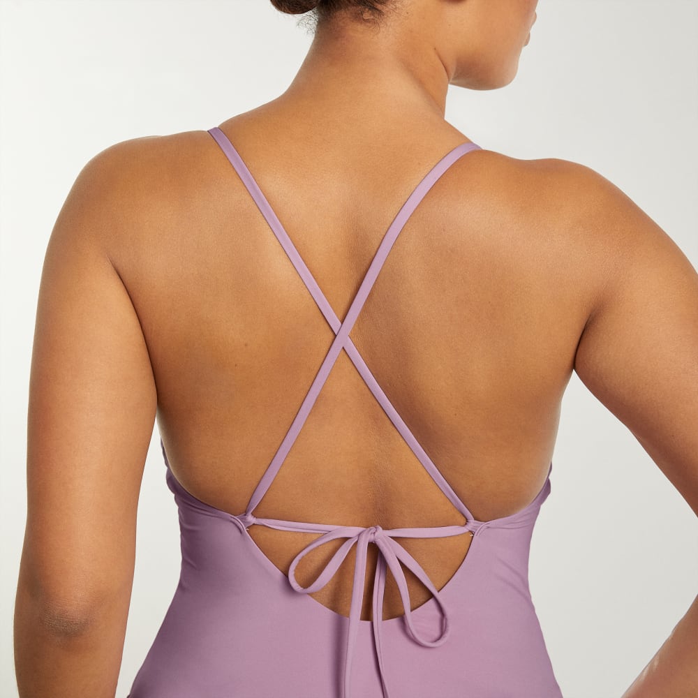 The String One-Piece in Lilac — detail view