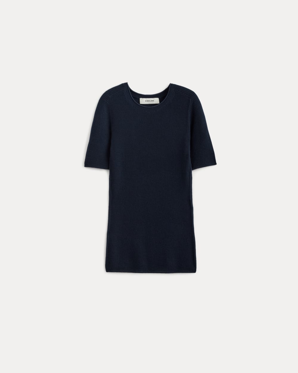 The Sweater Tee in Ultrasoft Merino in Navy — alternate view