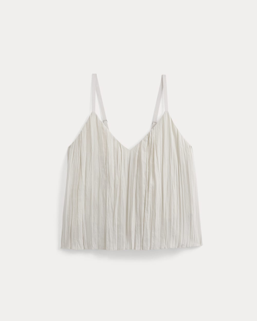Crinkle Trapeze Tank in Birch — alternate view