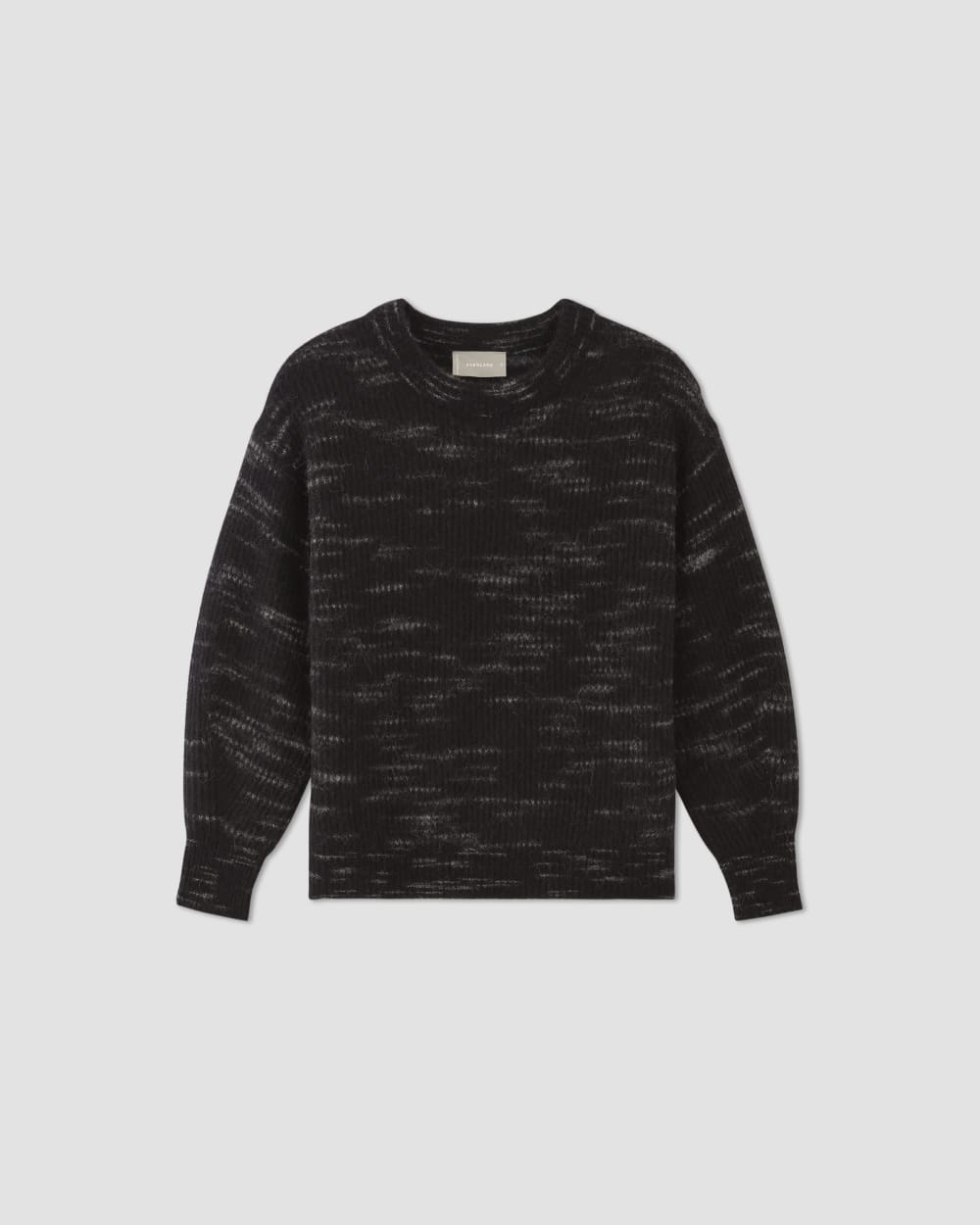 The Cocoon Crew in Alpaca in Black Heather — alternate view
