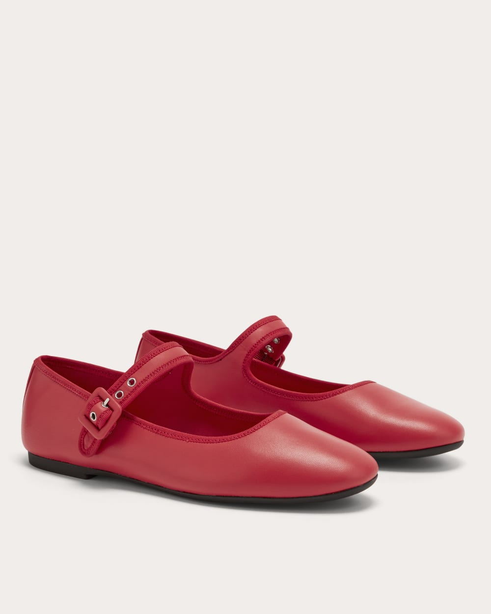 The Day Buckle Mary Jane in Classic Red — detail view