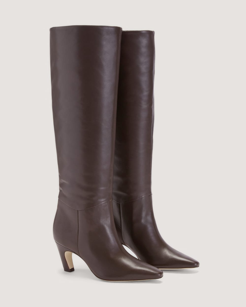 The Banana Boot in Dark Brown — detail view