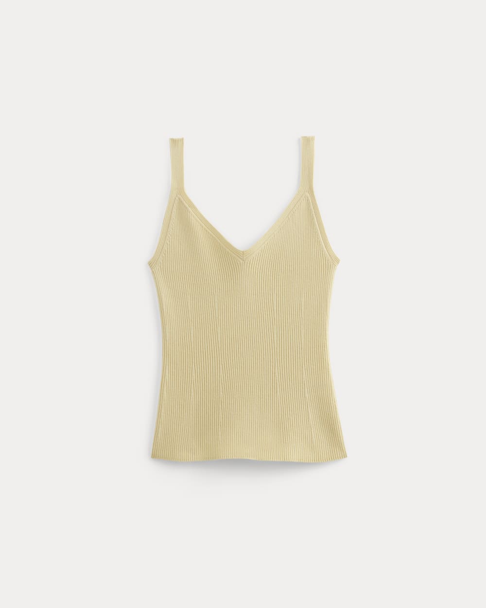 The Fine Knit Cami in Banana Crepe — alternate view