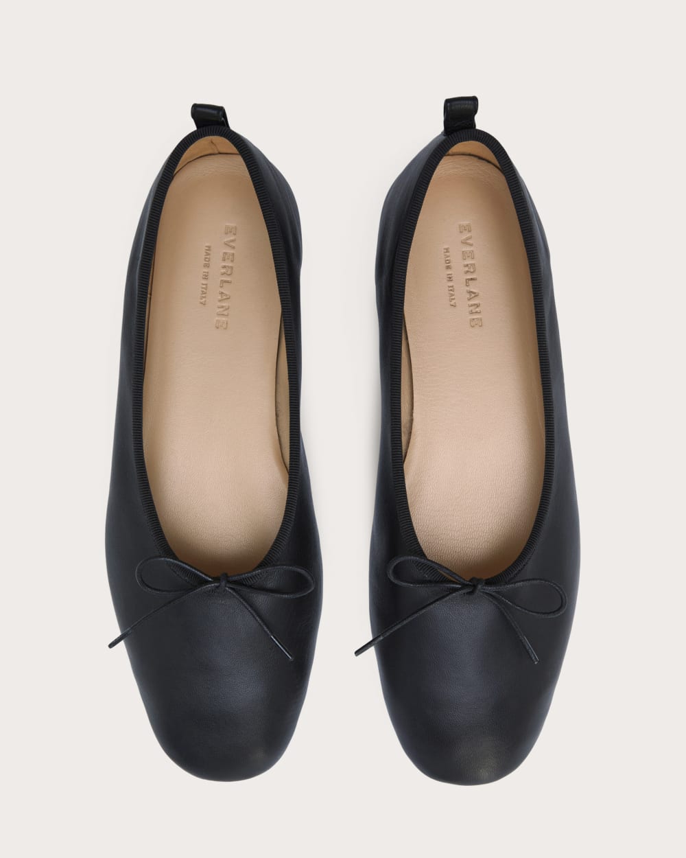 The Ballet Flat in Black — detail view