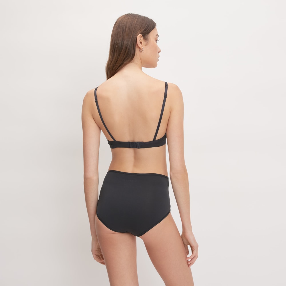 The Cotton High-Rise Hipster in Black — detail view