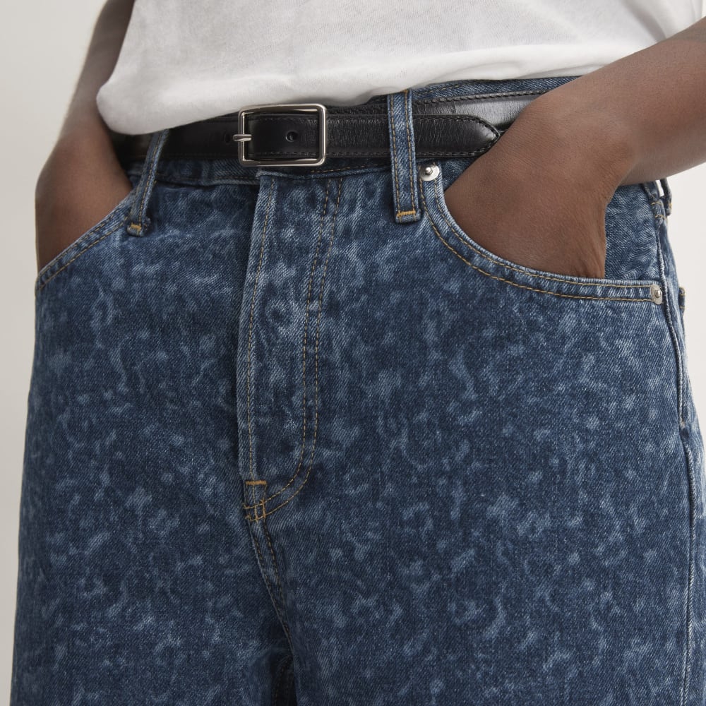 The ’90s Cheeky® Jean in Dark Painterly Strokes — detail view