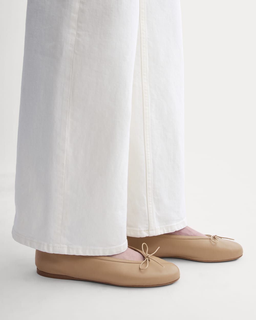 Made in Italy Ballet Flat in Affogato — detail view