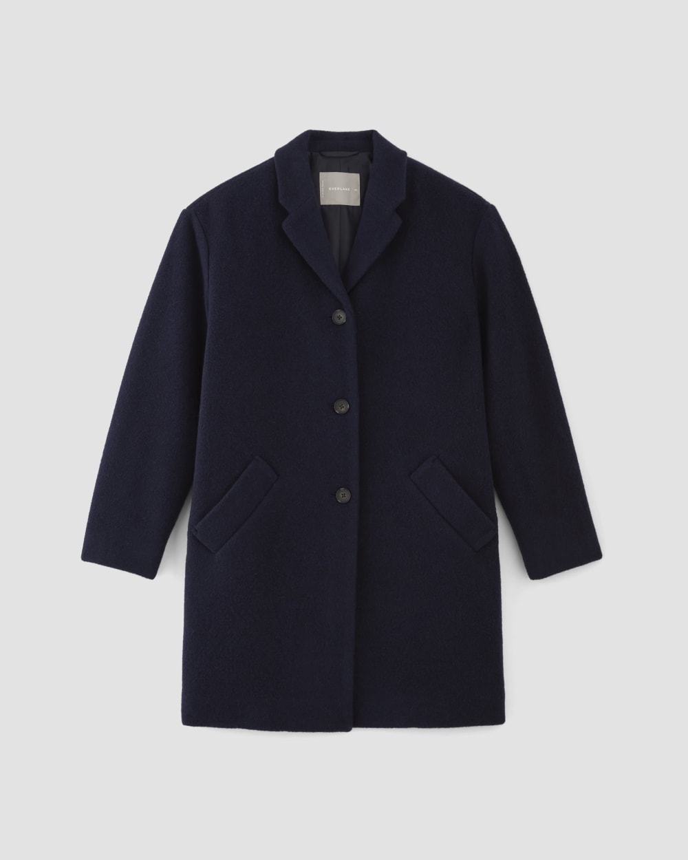 The Italian ReWool® Cocoon Coat in Navy — alternate view