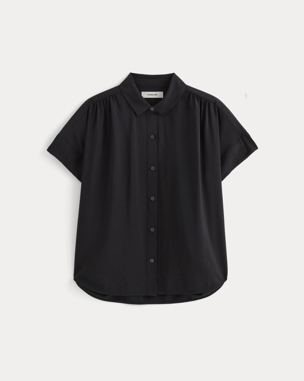 The Square Shirt in SoftLuxe in Black — alternate view