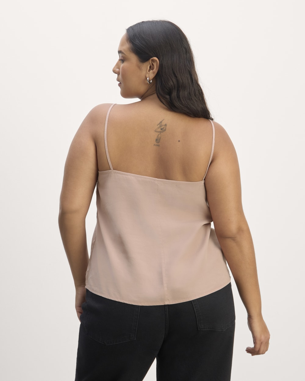 The Cami in Butterlite in Dusty Rose — detail view