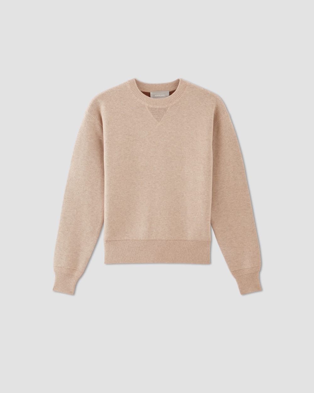 The Cotton-Merino Sweatshirt in Warm Oat Heather — alternate view