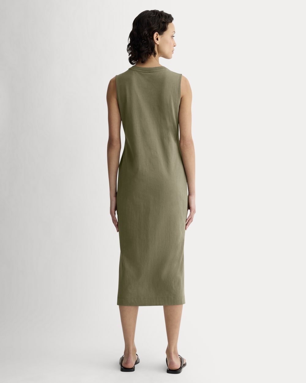 The Weekend Tank Dress in Kalamata — detail view