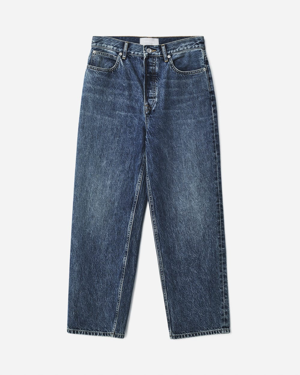 The Rigid Way-High® Jean in Worn-In Blue — detail view