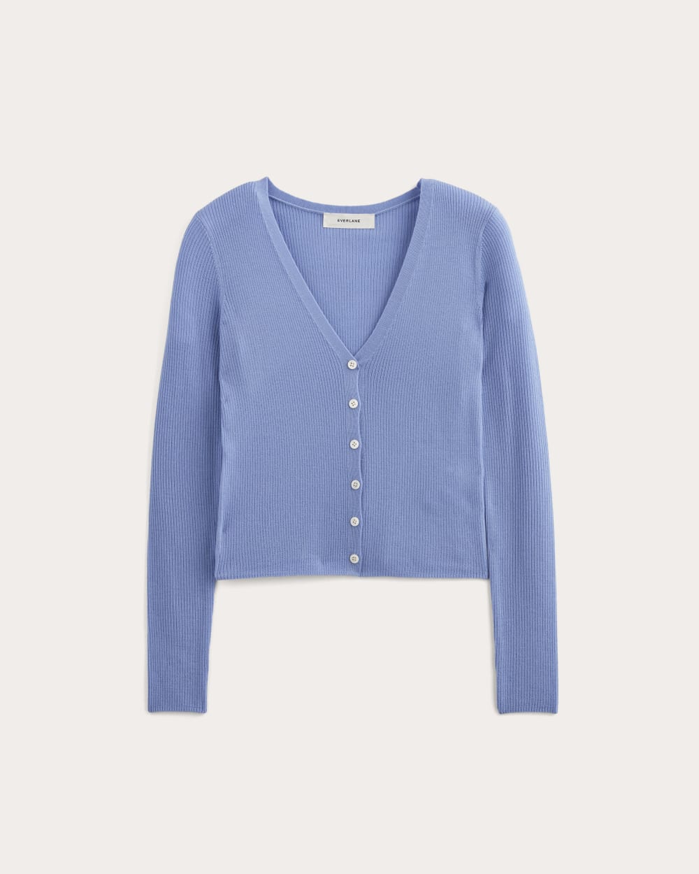 The Cardigan in Ultrasoft Merino in Bluebell — alternate view