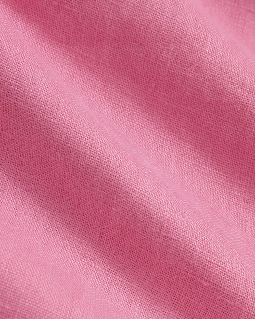The Drawstring Boxer Short in Linen in Deep Pink — detail view