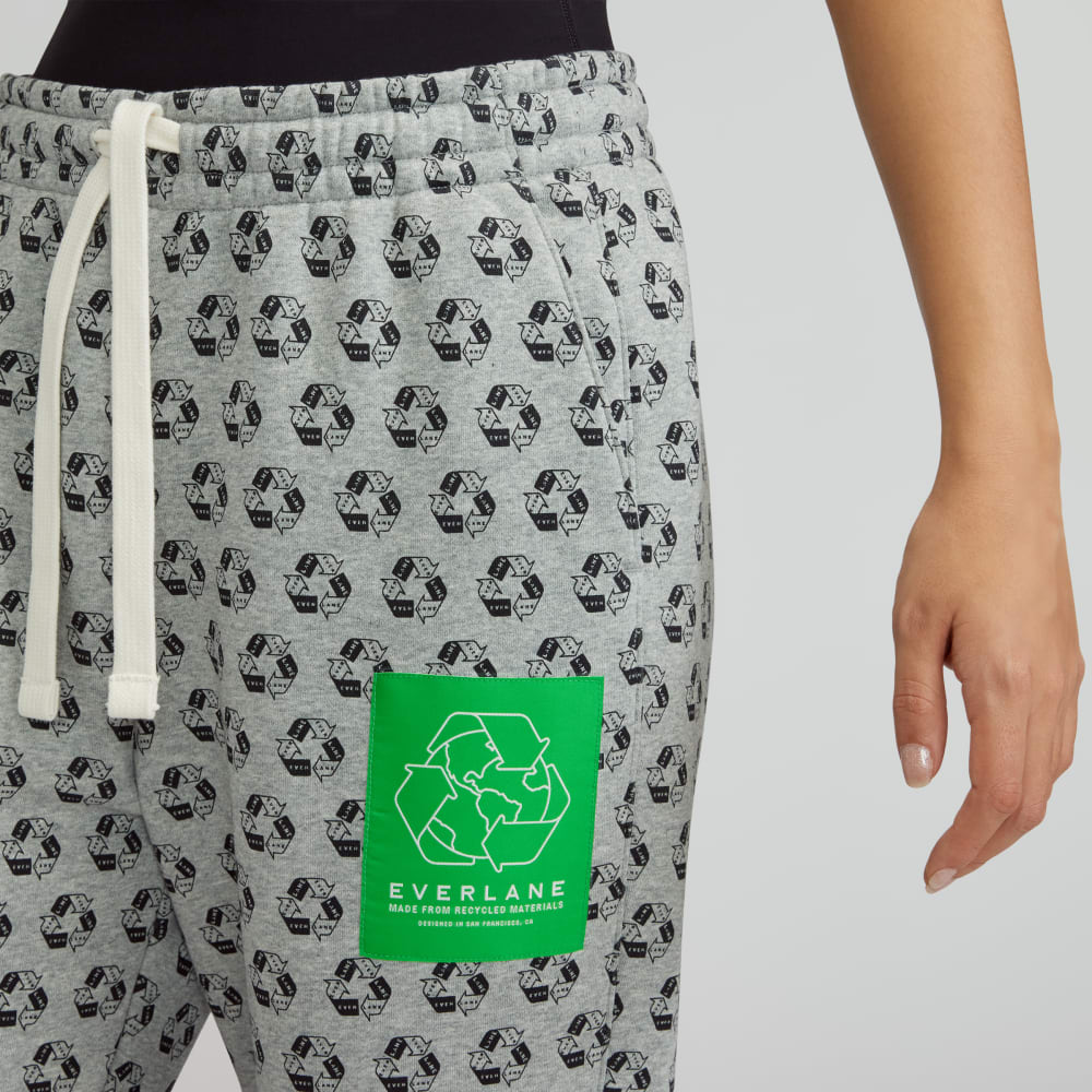 The ReTrack Jogger in Earth Day Grey — detail view