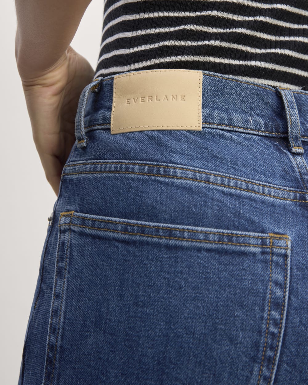 The Way-High® Slim Jean in Deep Rinse — detail view