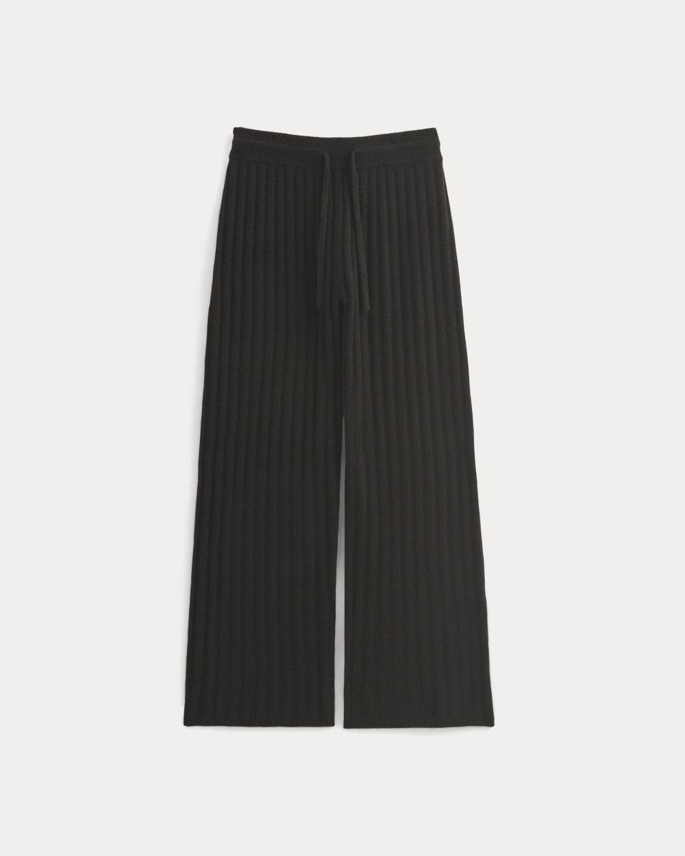 Straight-Leg Pant in Wool Cashmere in Black — alternate view