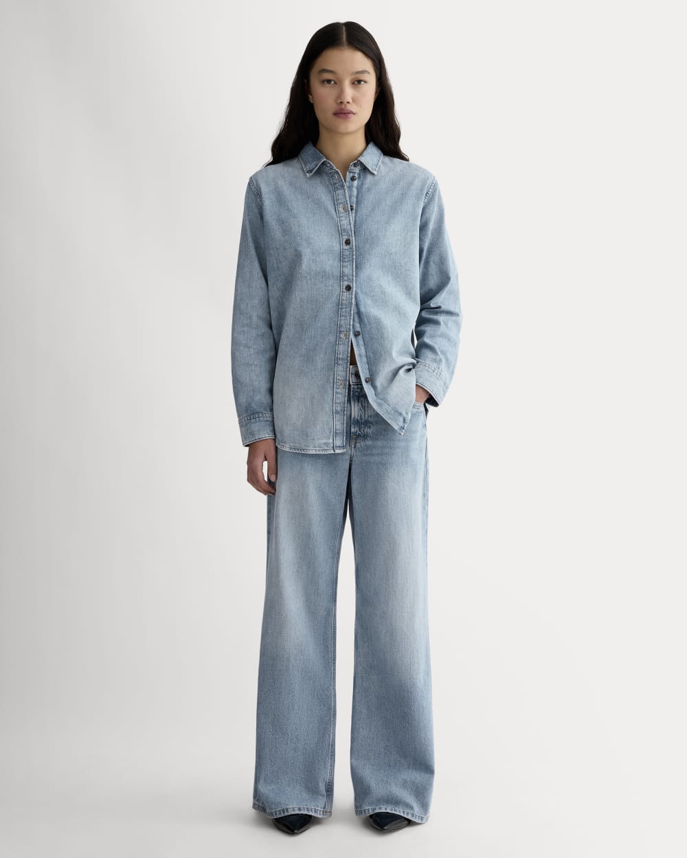 The Low-Key Jean in Light Indigo — front view