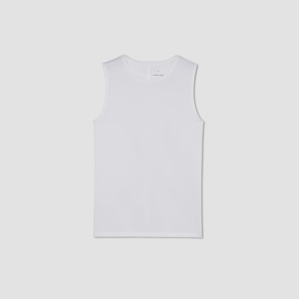 The Supima® Form Tank in White — alternate view